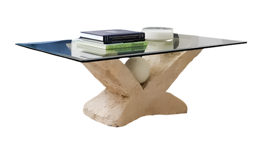 Hand-carved Marble Coffee Table